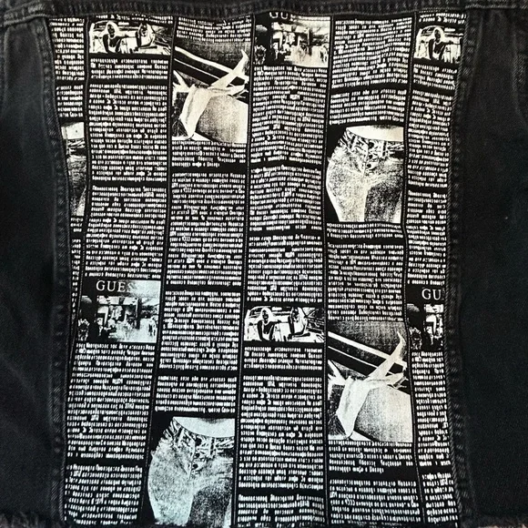 GUESS Women's Charcoal Denim Jacket - Picture 4 of 8